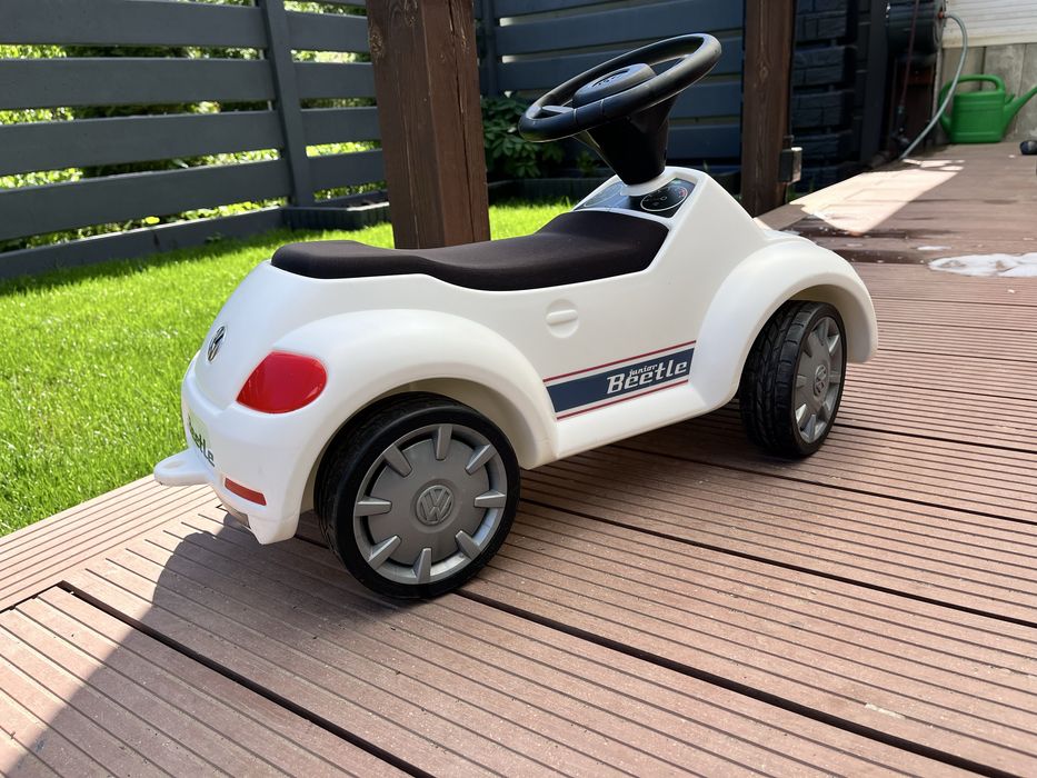 Jeździk odpychacz chodzik Junior VW BEETLE BIAŁY