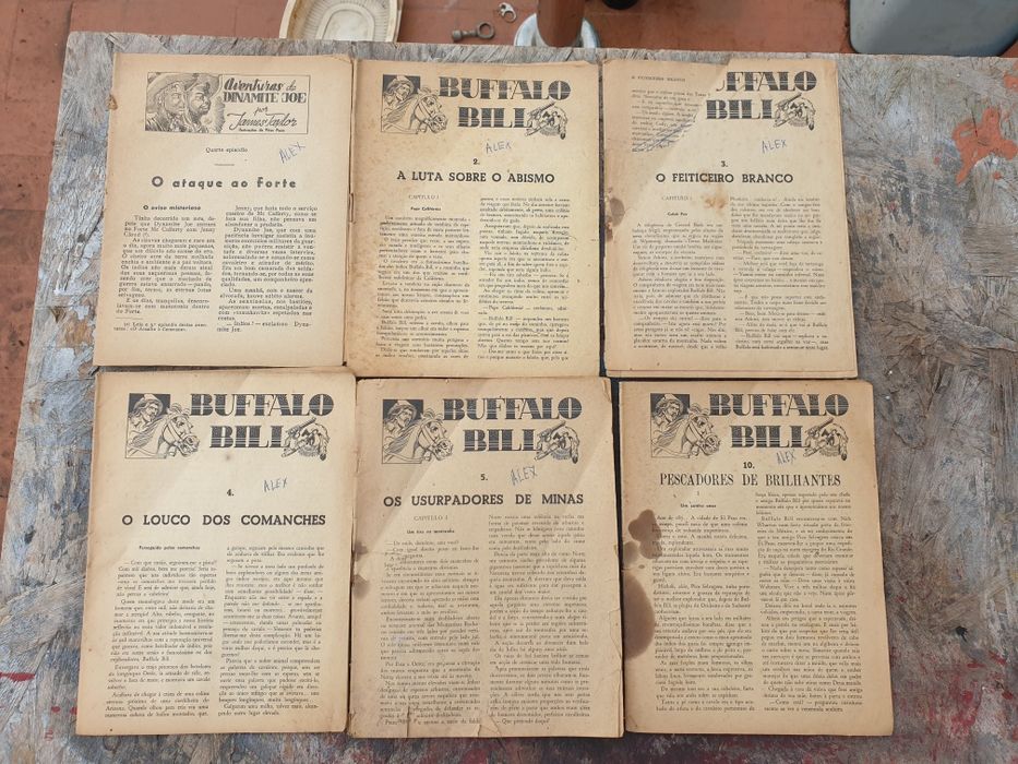 Livros antigos Búfalo Bill