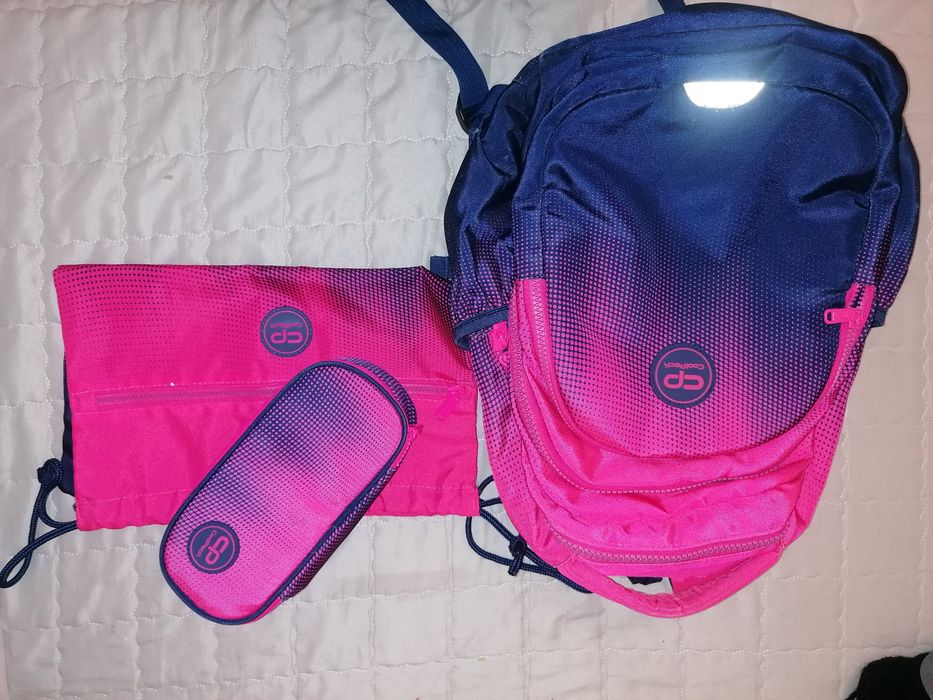 Plecak coolpack, piórnik, worek zestaw  szkolny