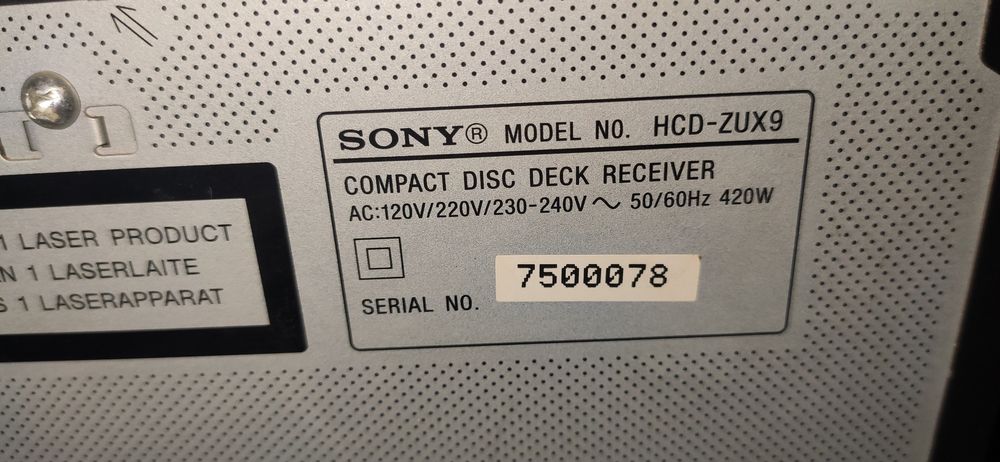 Музичний центр SONY