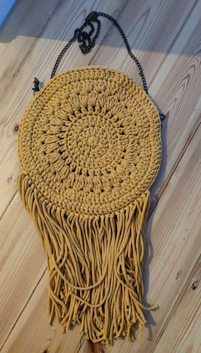 Torebka Boho nowa ze sznurka handmade