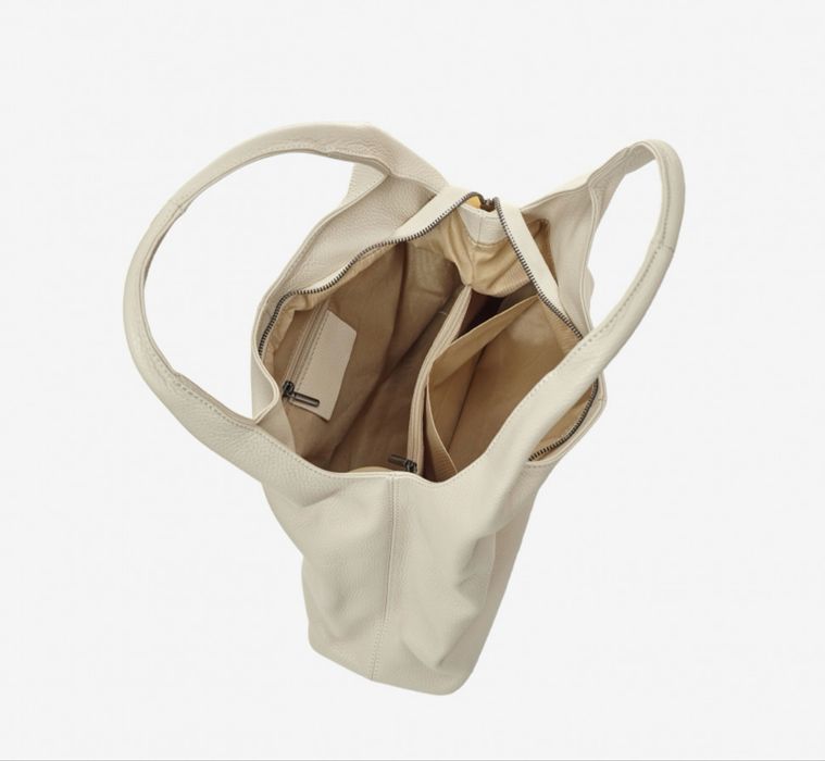 Сумка шкіряна чорна Мягкая кожаная сумка мешок рыжая Virginia conti