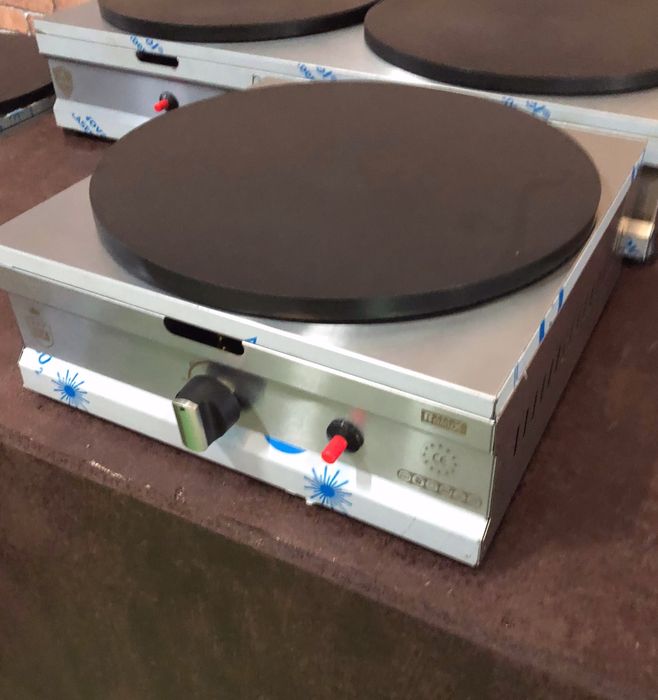 Máquina de crepes a gás e eléctrica