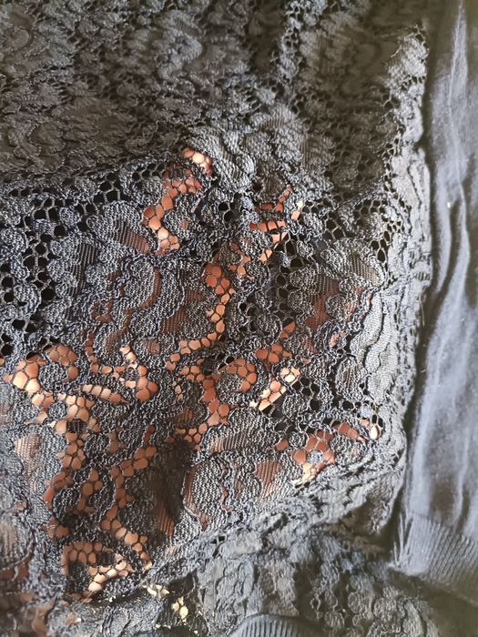 Kardigan , sweterek z koronką na plecach rozmiar S. Zara