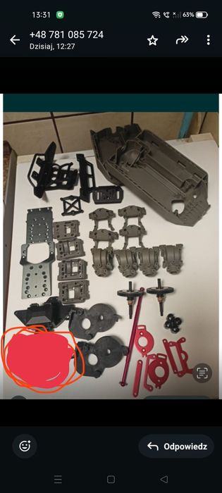Części do modeli RC zdalnie sterowanych reely 1:10
