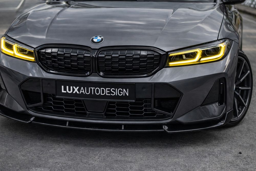 Комплект обвес BMW 3 G20 М пакет LCI тюнинг губа сплиттер лезвия порог