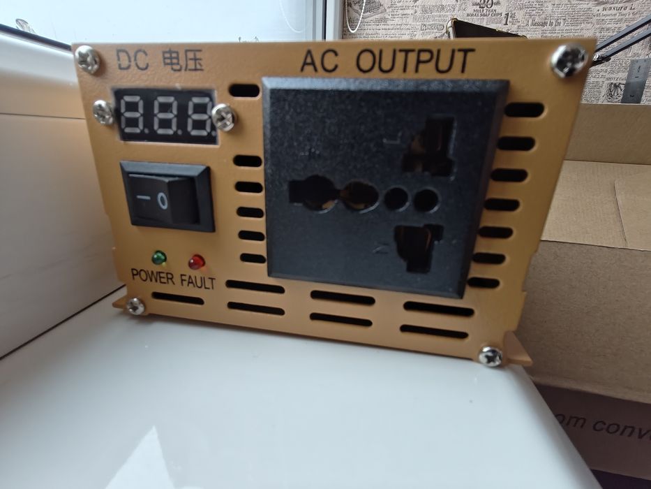 Інвертор 12-220V 3000W Чистий Синус (Перетворювач напруги для котла)