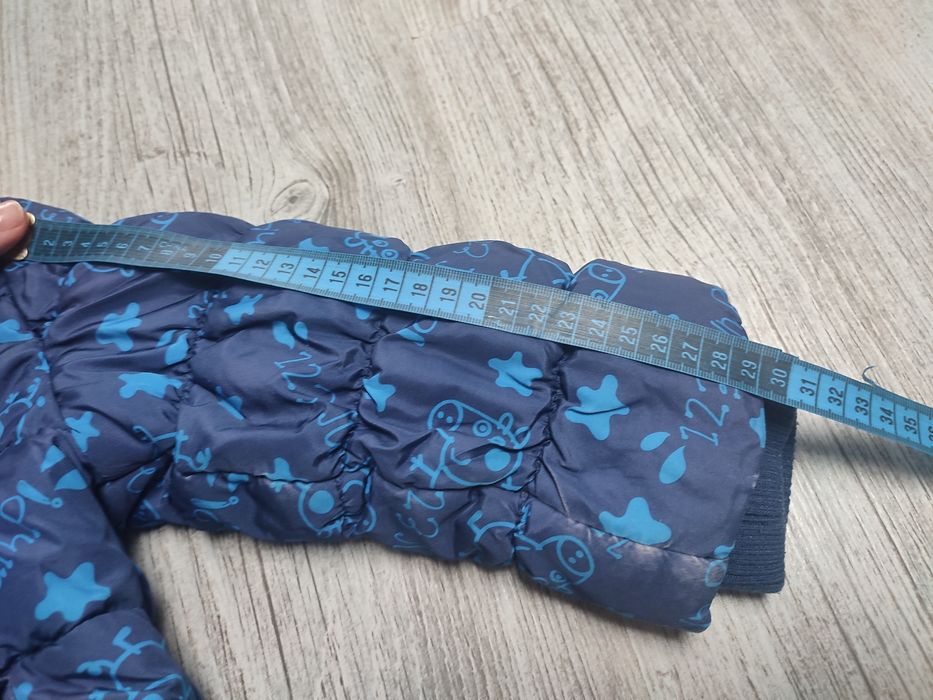 Nutmeg 98 kurtka chłopięca zimowa pikowana ocieplana polar świnkapeppa