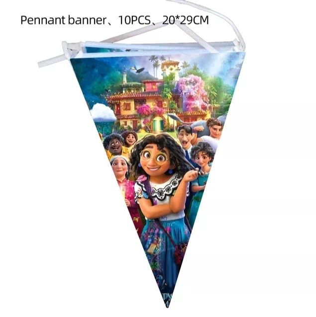 Bandeirolas Festa Aniversário Encanto