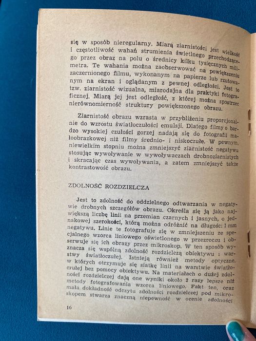 Poradnik Foton, błony fotograficzne czarno-białe