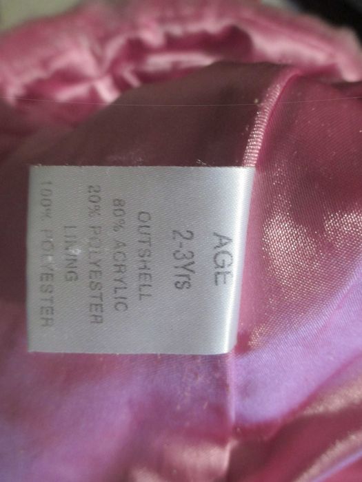 Розовая шубка для девочки демисезон 3-4 г.