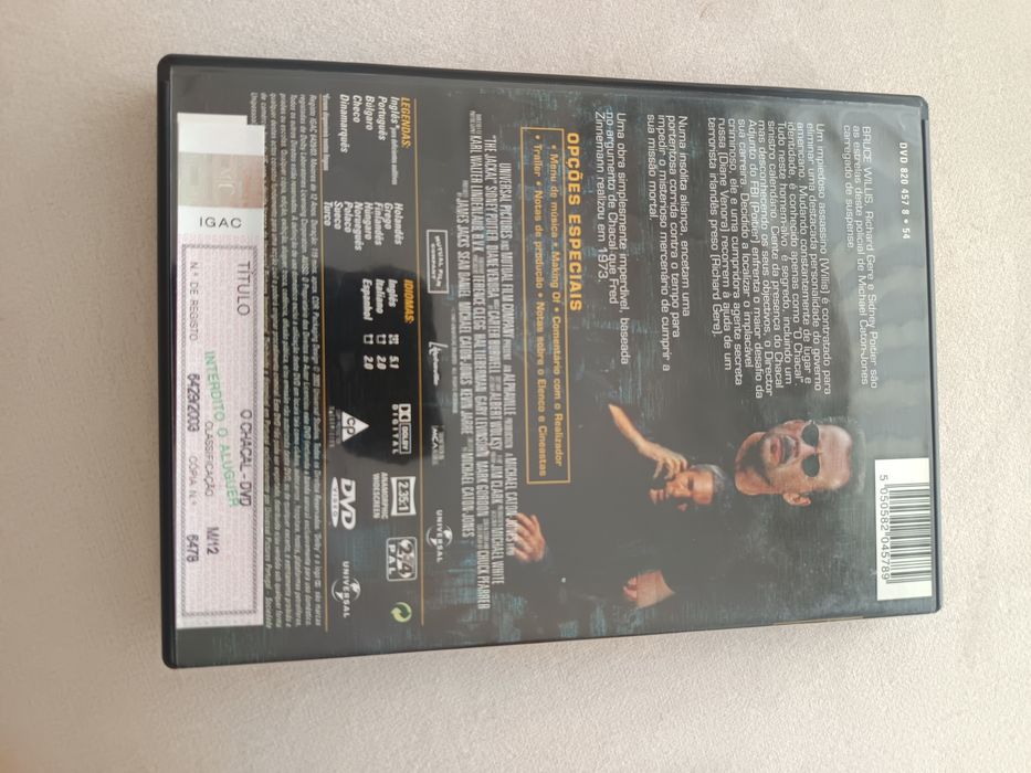 DVD o chacal.     .