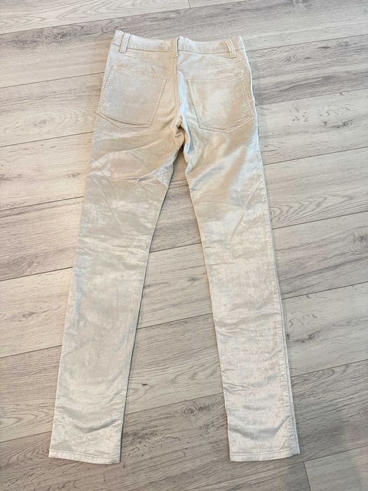 Beżowe spodnie z efektem weluru Cheap Monday