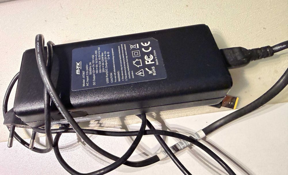 Carregador Lenovo - Compativel-120W- 20V - 6A (entre outras potencias)
