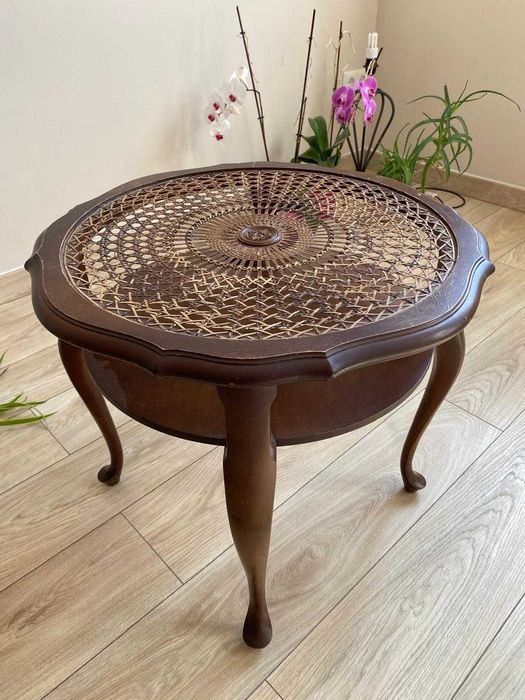 stół mały drewniany