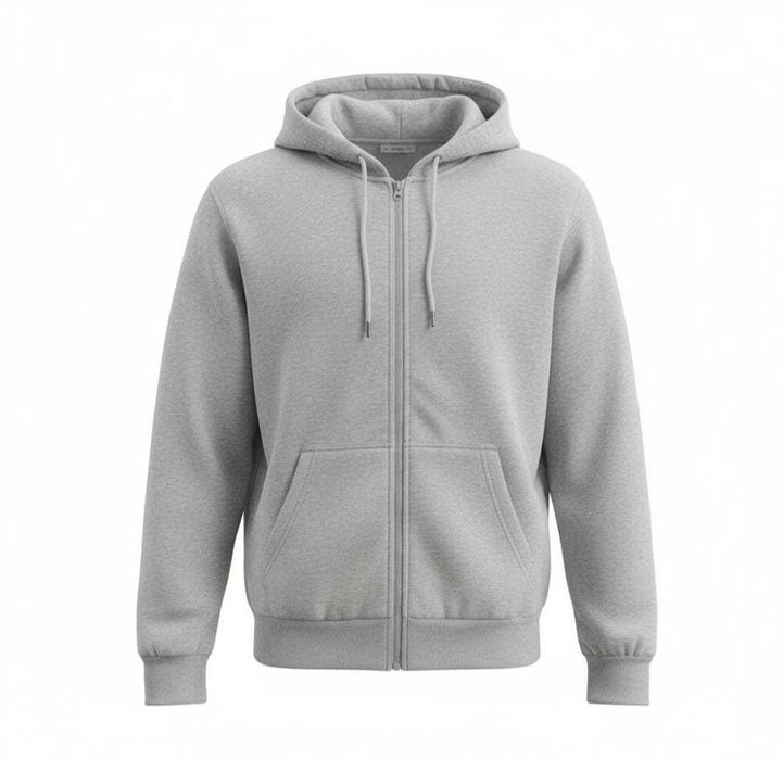 Bluza typu kapturek z suwakiem, bawełna 100% (wzór unisex) ( M )