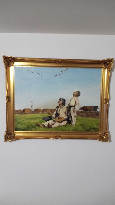 Obraz olejny Bociany