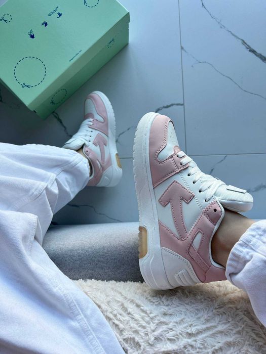 !ТОП! Off-White Out of Office Pink White | 37 38 39 40 41