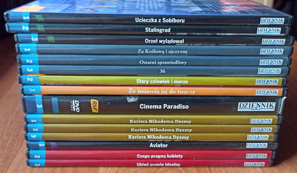 11 filmów i 1 serial na DVD z wydania Dziennika