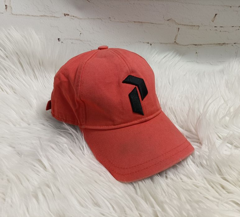 Peak Performance czapka z daszkiem bejsbolówka koralowa czerwona męska