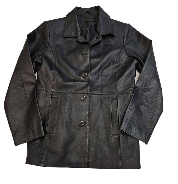 Kurtka  Marynarka Damska Skórzana Estelle Czarna Rozmiar L