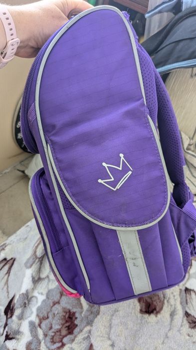 Рюкзак KITE каркасный + пенал, школьный для девочки