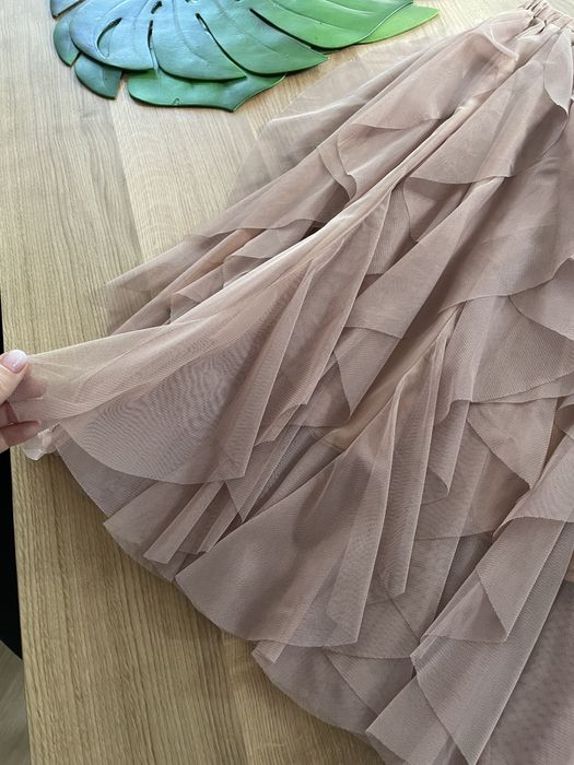 Spódnica tiulowa pudrowy róż