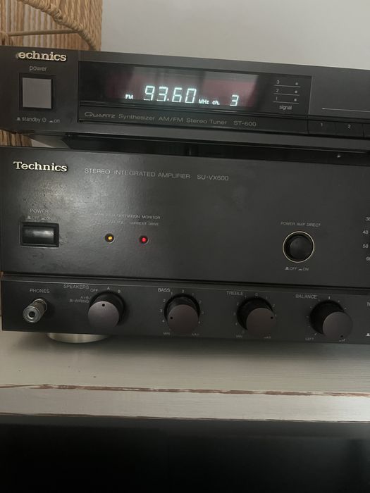 Zestaw audio Technics+kolumny- nie testowany, do przegladu