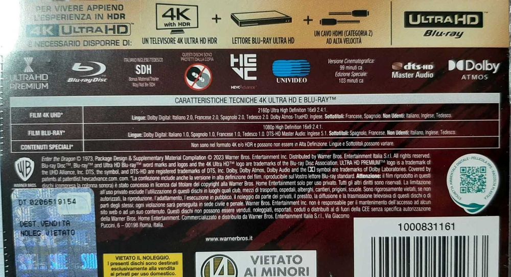 Wejście smoka Enter Dragon 4K + BLU RAY Steelbook, POL