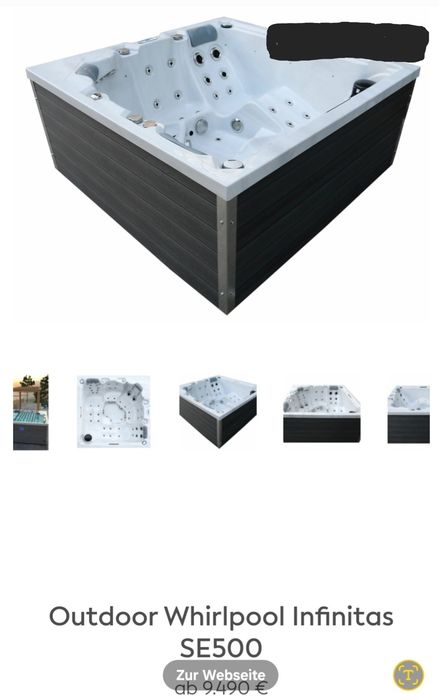 JACUZZI Wanna ogrodowa z hydromasażem Infinitas SE500 GERMANY 12490 €