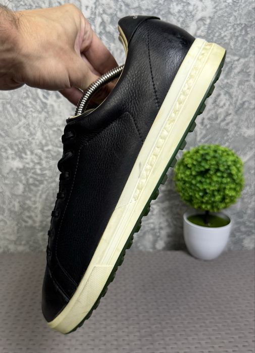 Adipure Adidas кроссовки полуботинки 46 размер кожаные трекинговые черные