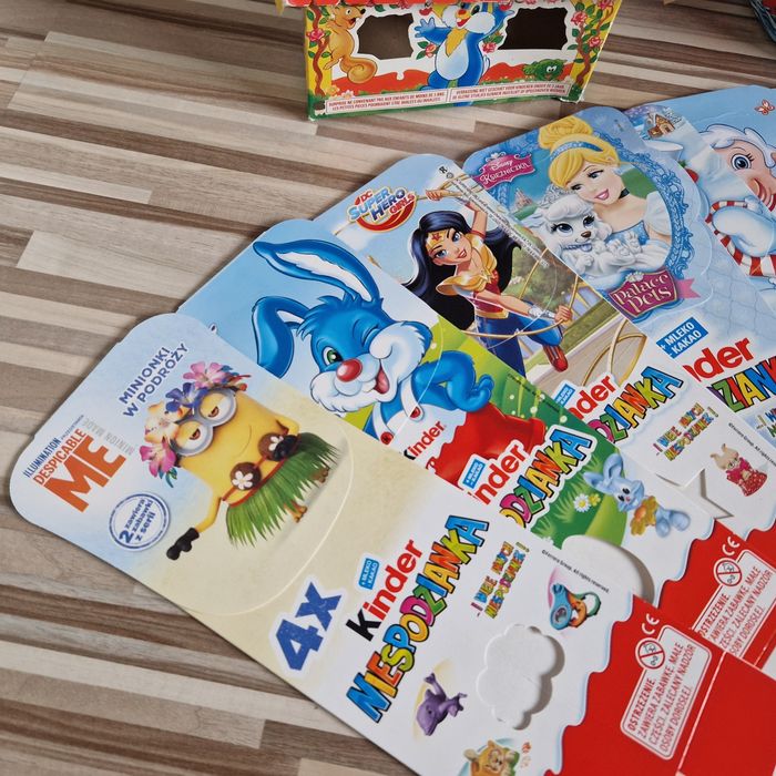 Opakowania po Kinder niespodzianka