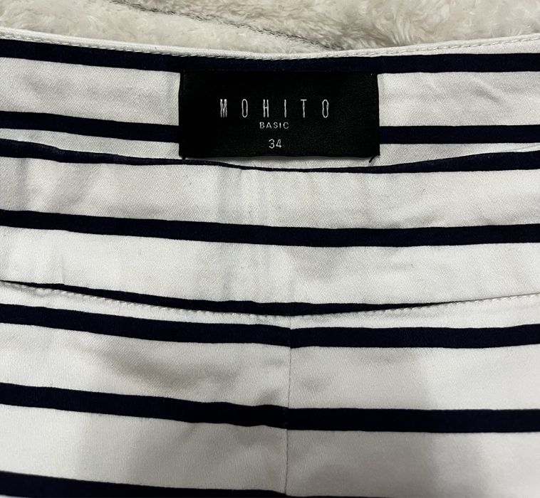 krotkie spodenki w paski eur 34