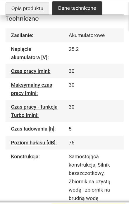 Odkurzacz Mopujacy Mova K20 Pro