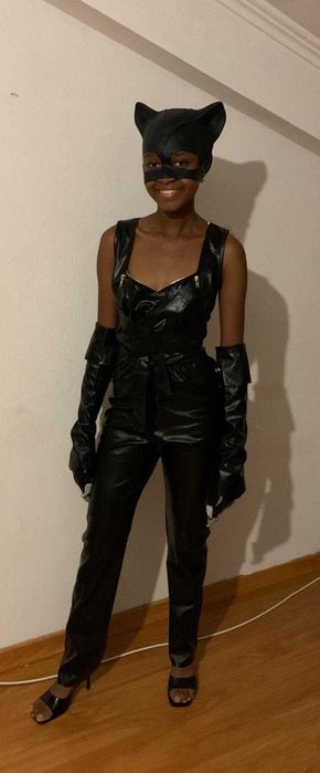 Fantasia de CatWomen Halloween/Carnaval