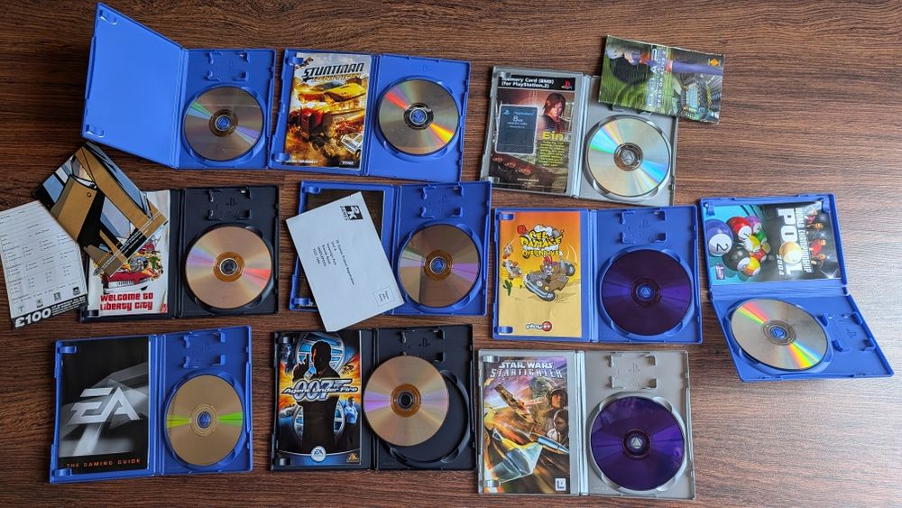 Zestaw 10 gier ps2, james bond 007, gta, star wars, dead or alive, stunman, PlayStation 2