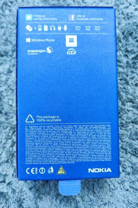 Oryginalne Pudełko Nokia Lumia 820 + Instrukcje i Gwarancja PL (BOX)
