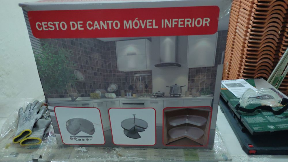 Cesto canto móvel inferior