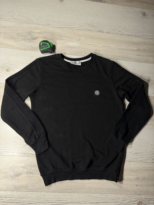 Світшот Stone Island кофта чоловіча кофта спортивна трекінгова кофта лонгслів стон чорна кофта