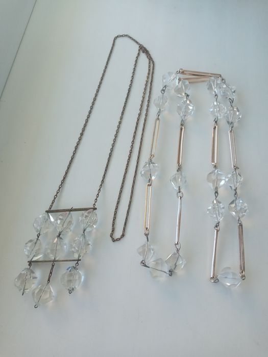 Гірський кришталь,вінтажне кольє