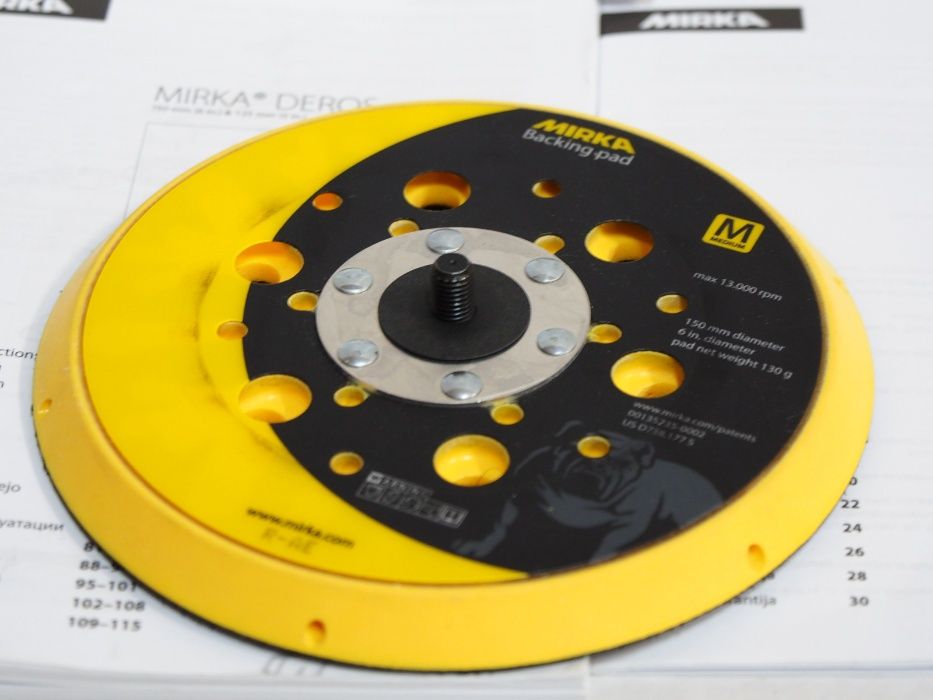 MIRKA Deros Ceros szlifierka talerz 150mm pad dysk Metabo SXE BL