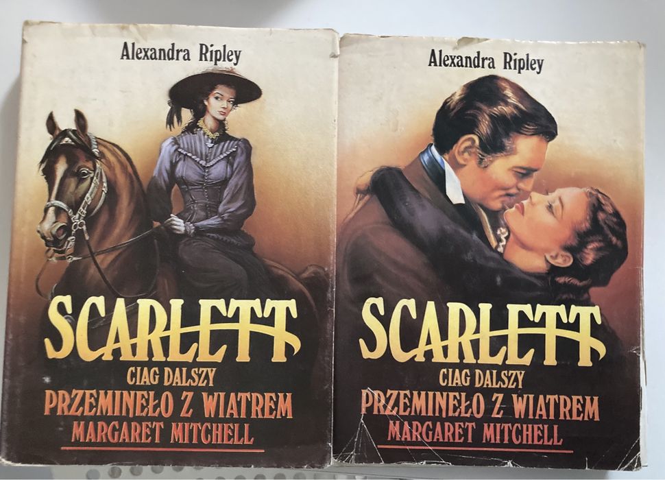 Ksiazki „Scarlett Ciag dalszy premineto z wiatrem" tom 1,2