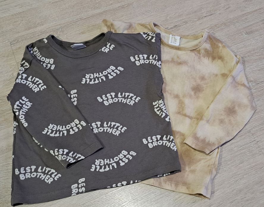 Bluzka bluza t shirt koszulka hm 86 szara braz blezer