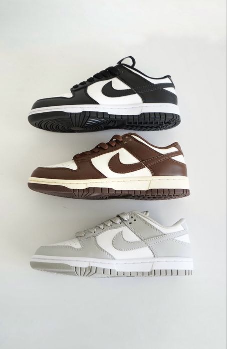 Кросівки жіночі Nike Dunk Low Black Brown Green Женские Кроссовки