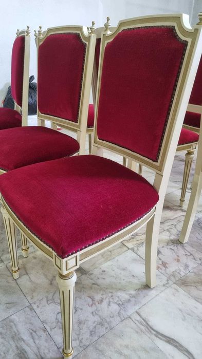 Conjunto de 8 cadeiras vintage