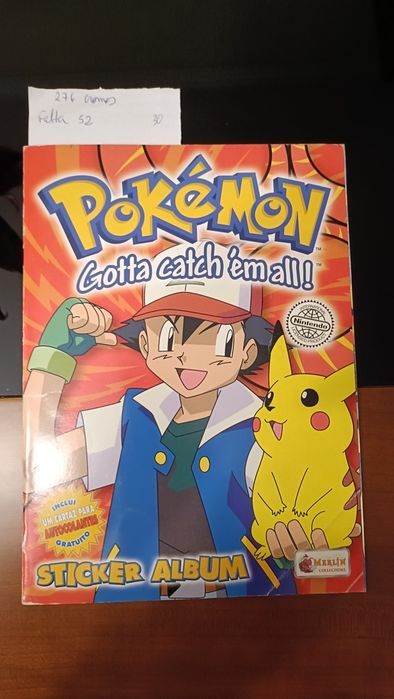 Cadernetas de cromos incompletas