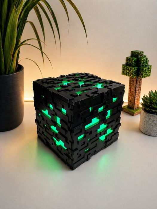 Lampka Minecraft (druk 3D)