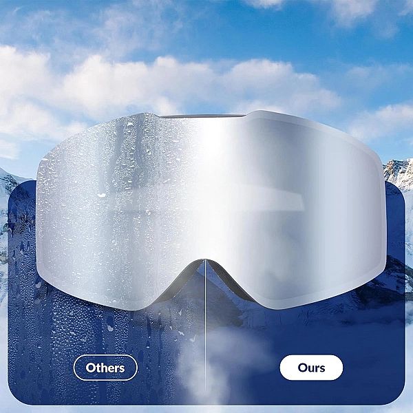 Gogle narciarskie Qunature Black bezramkowe - czarne