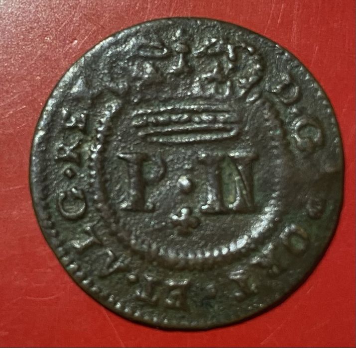 Coin (2086) D. Pedro II - Three Reis 1699