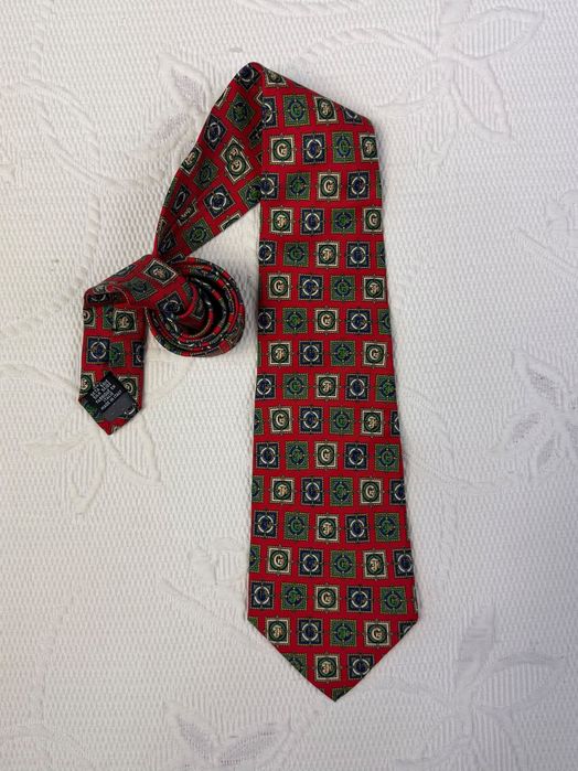 Jedwabny Krawat Gianfranco Ferre 100% Jedwab Made In Italy 36